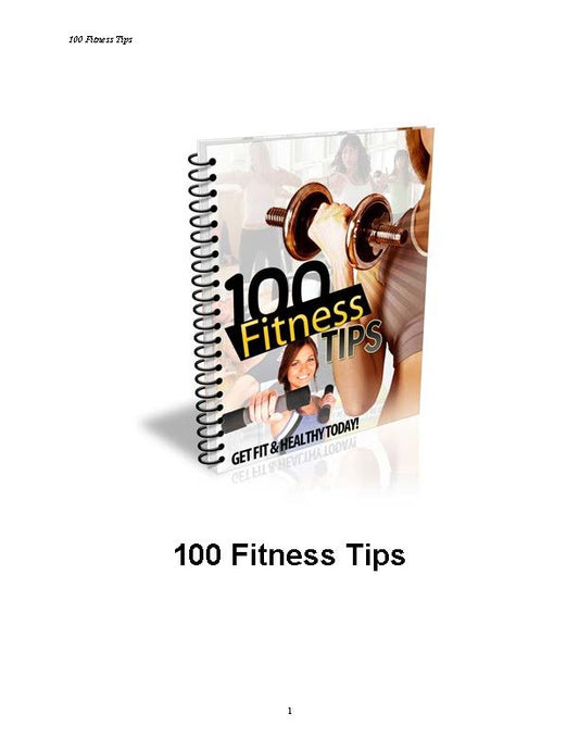 100 fitness tips