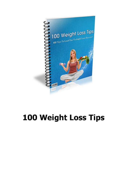 100 Weight Loss Tips