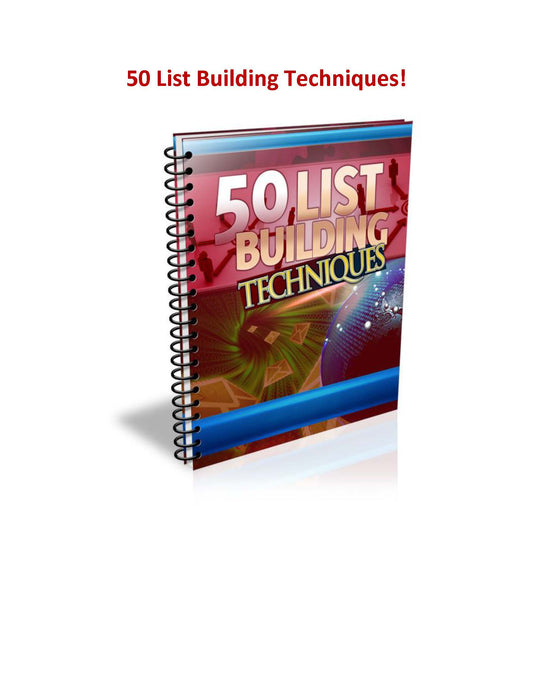 50 List Building Techniques