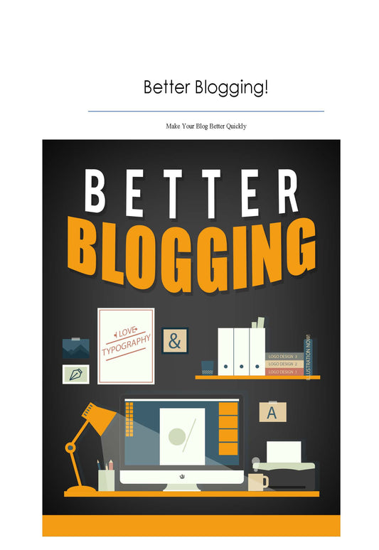 Better Blogging