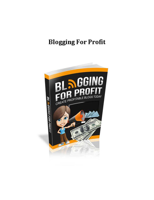 Blogging for Profit