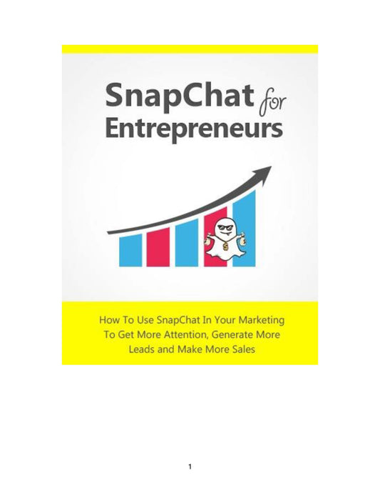 Snapchat for Entrepreneurs