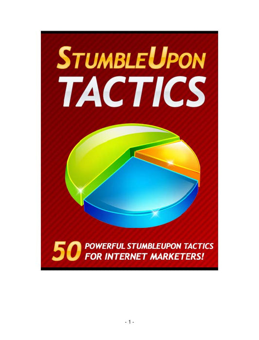 Stumble Upon Tactics