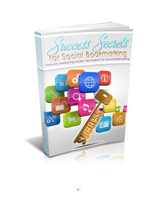 Success Secrets for Social Bookmarking