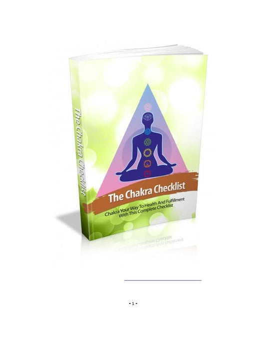 The Chakra Checklist