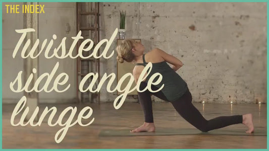 Twisted Side angle lunge pose