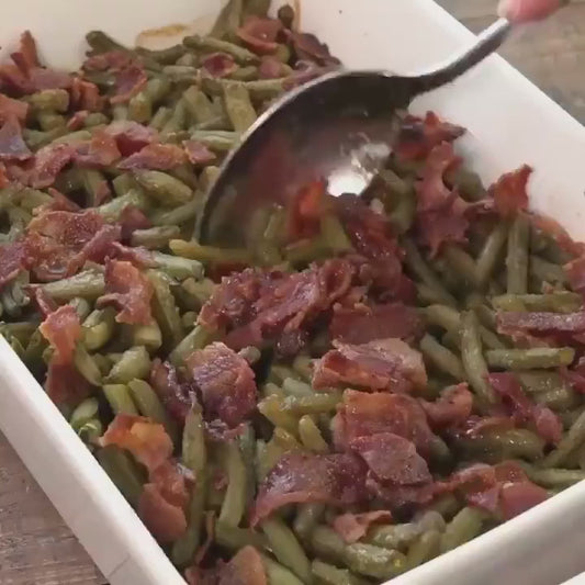 smothered green beans and bacon recipe - HOW TO MAKE AT HOME - Easy & Quick